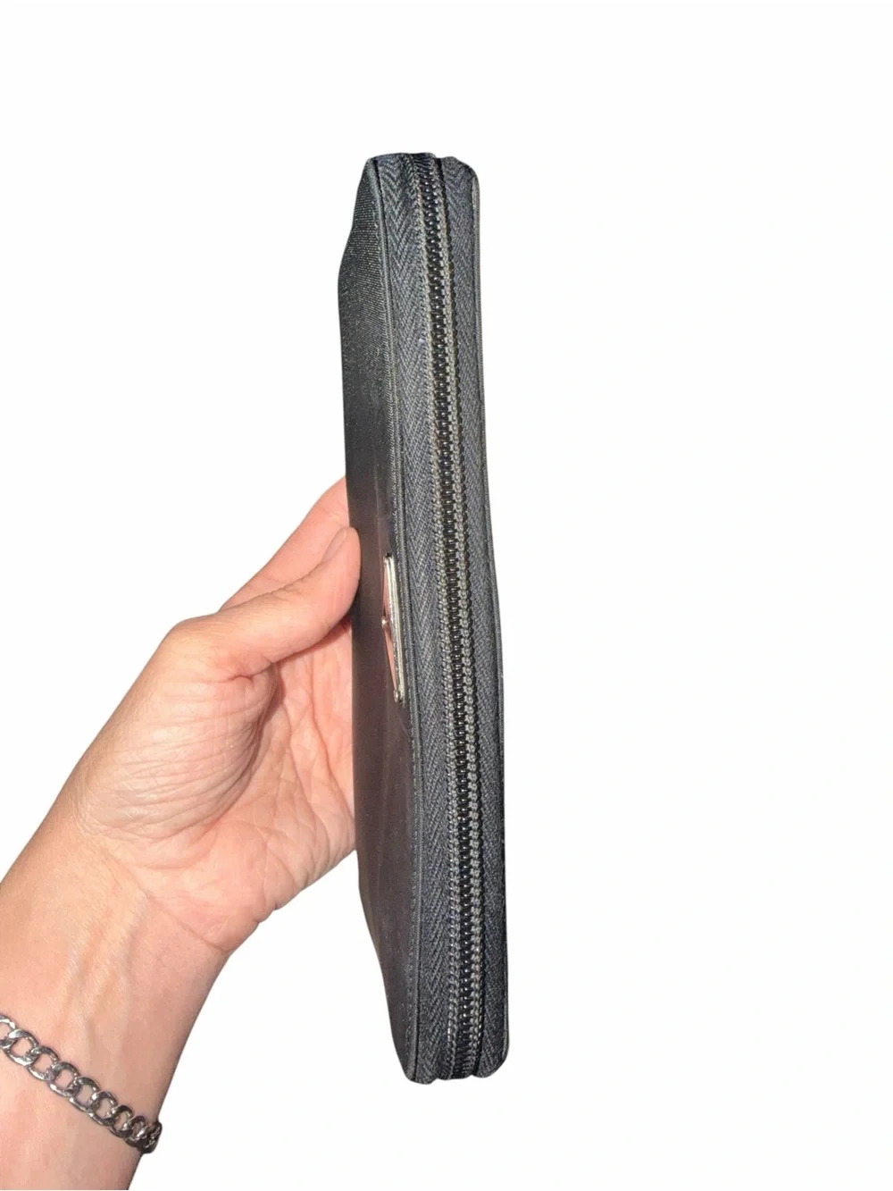 Prada Black Nylon Zip Wallet